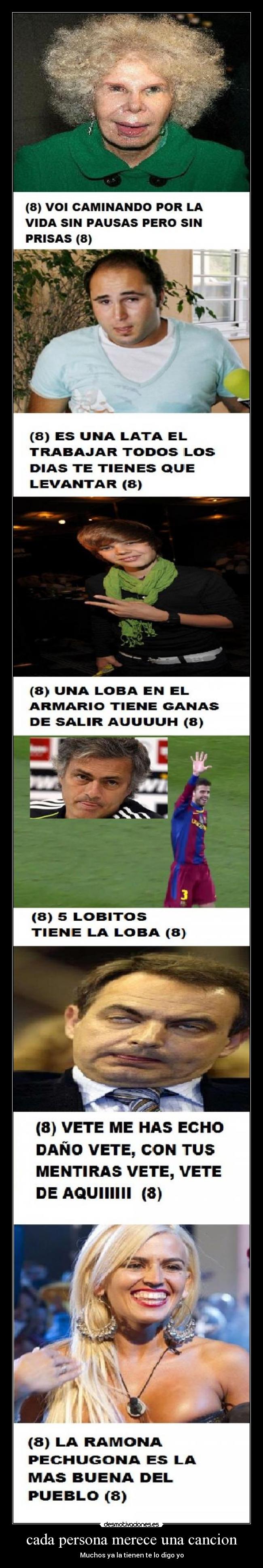 cada persona merece una cancion - Muchos ya la tienen te lo digo yo