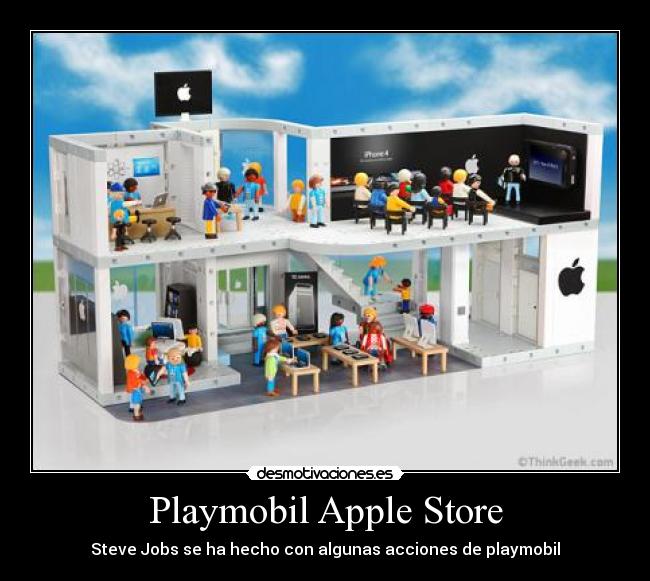 Playmobil Apple Store - Steve Jobs se ha hecho con algunas acciones de playmobil