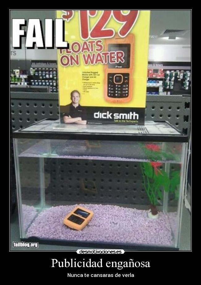 Publicidad engañosa - Nunca te cansaras de verla