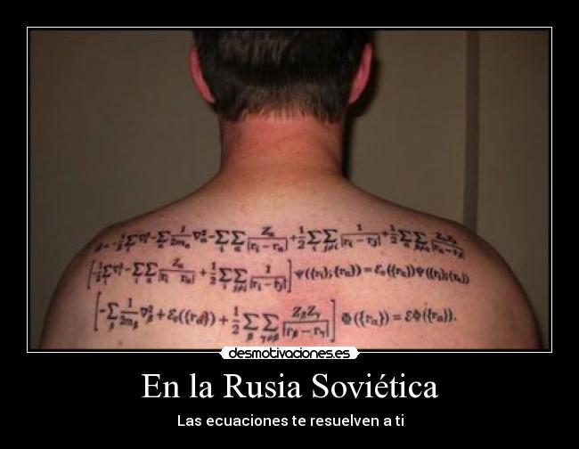 En la Rusia Soviética - Las ecuaciones te resuelven a ti