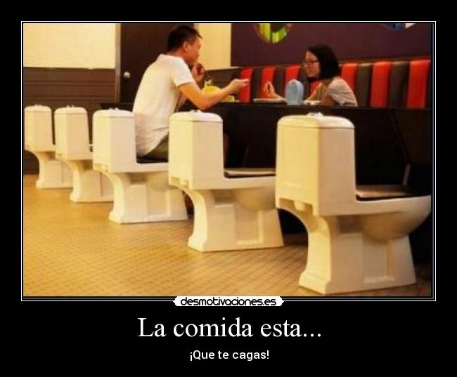 La comida esta... -