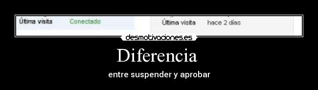 Diferencia - entre suspender y aprobar