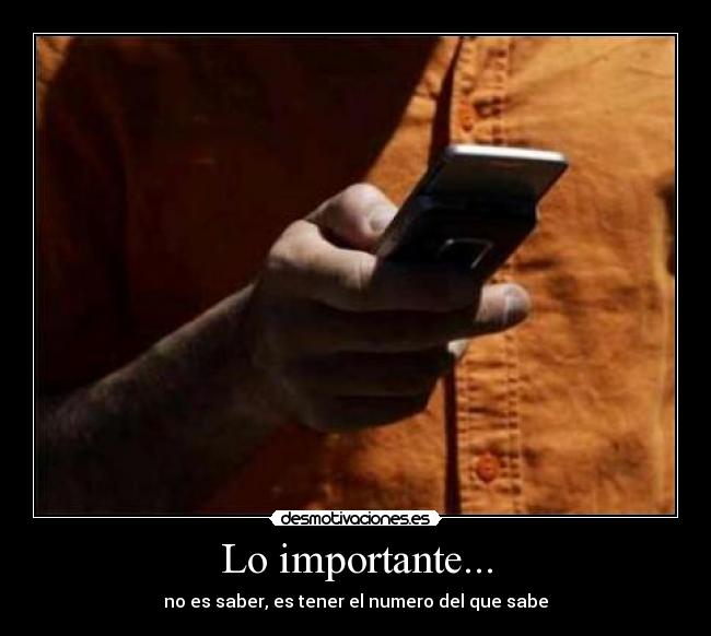 Lo importante... - 