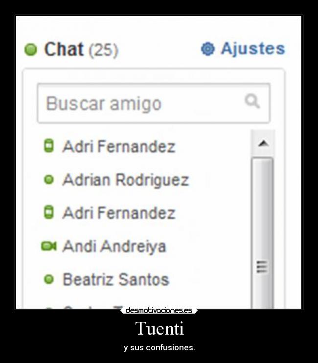 Tuenti - y sus confusiones.