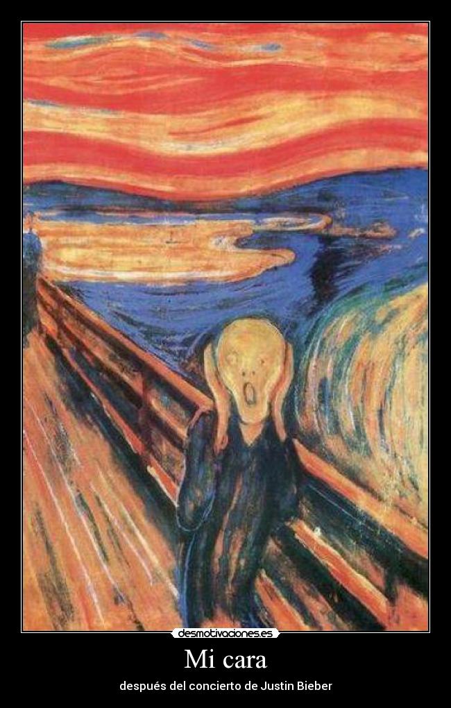 Mi cara - después del concierto de Justin Bieber