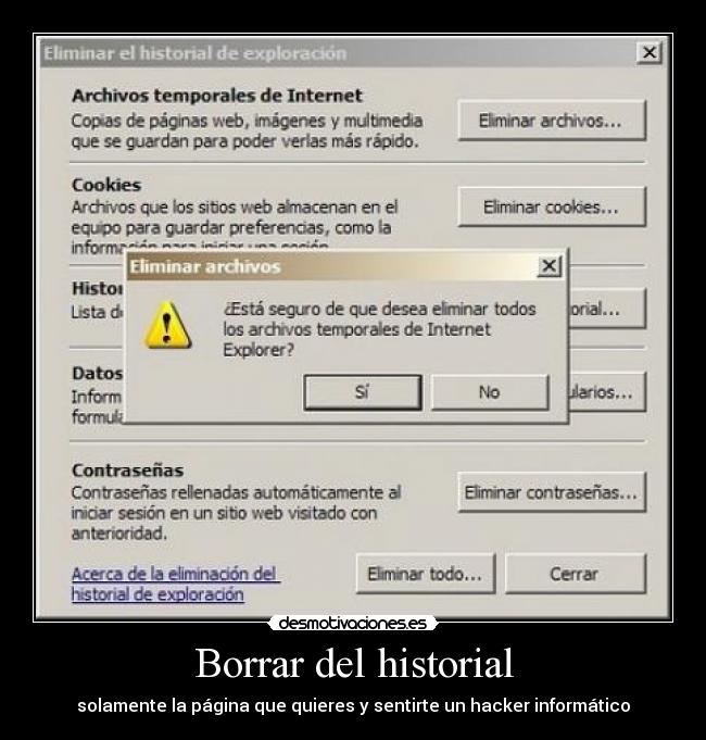 carteles historial internet desmotivaciones