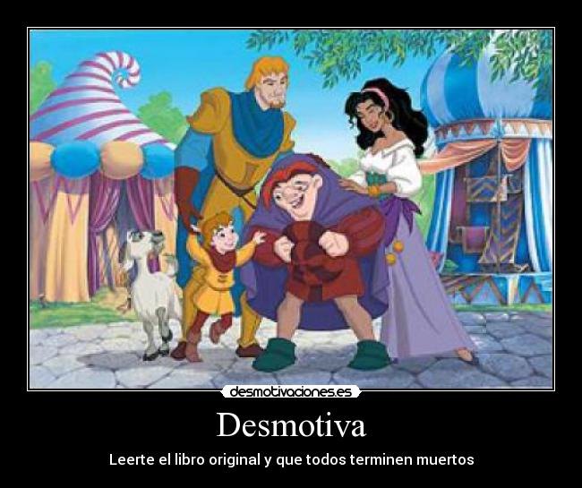 Desmotiva - Leerte el libro original y que todos terminen muertos