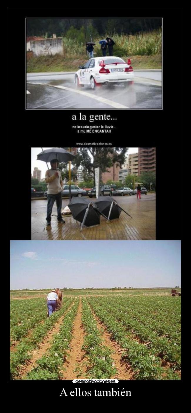 carteles lluvia desmotivaciones