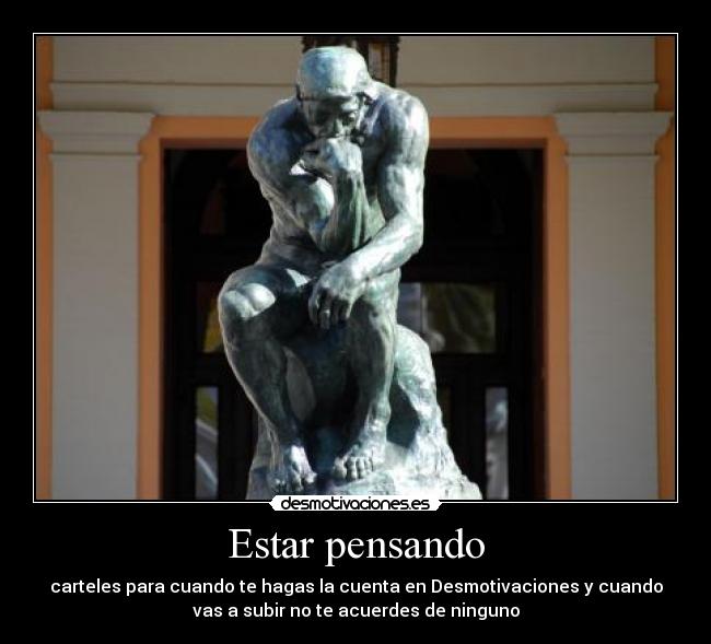 Estar pensando -