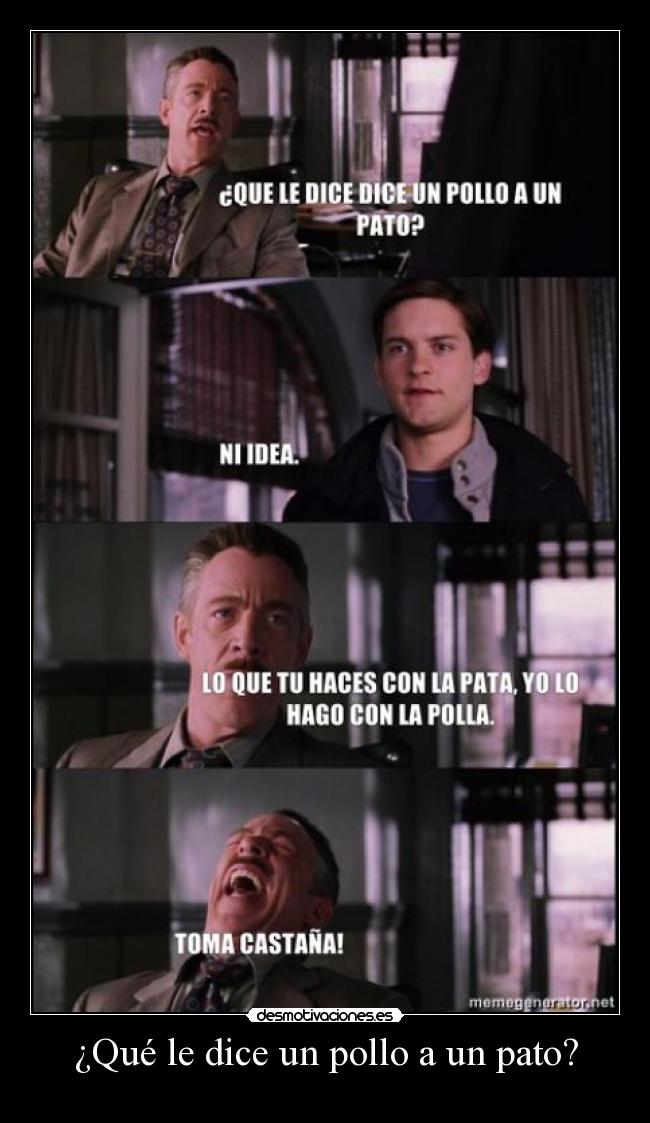 ¿Qué le dice un pollo a un pato? - 