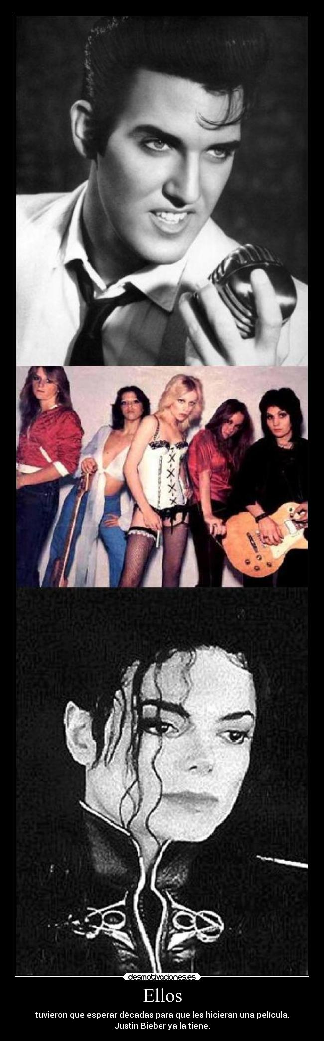 carteles pelicula elvis presley michael jackson the runaways justin bieber desmotivaciones