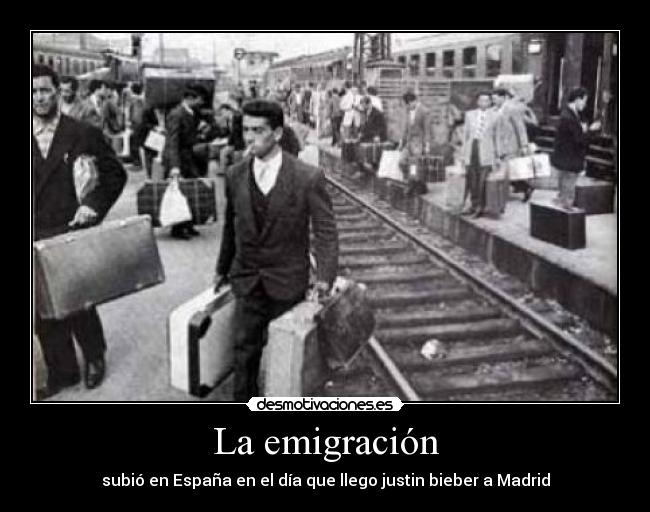 La emigración -