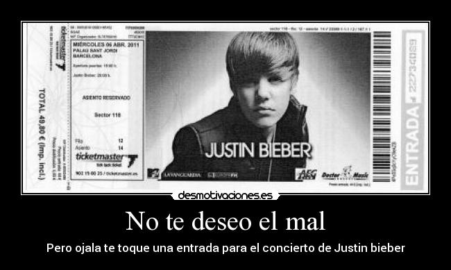 No te deseo el mal -