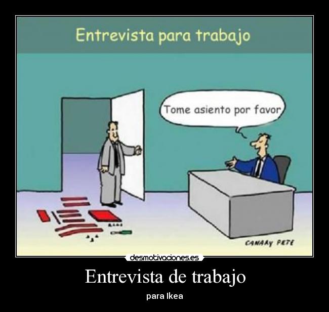 Entrevista de trabajo - para Ikea
