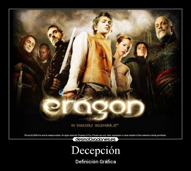 carteles eragon decepcion desmotivaciones