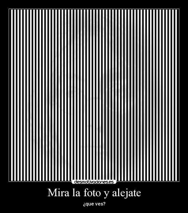 Mira la foto y alejate -