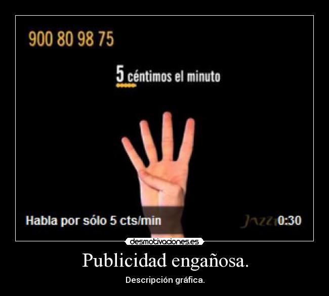 Publicidad engañosa. - 