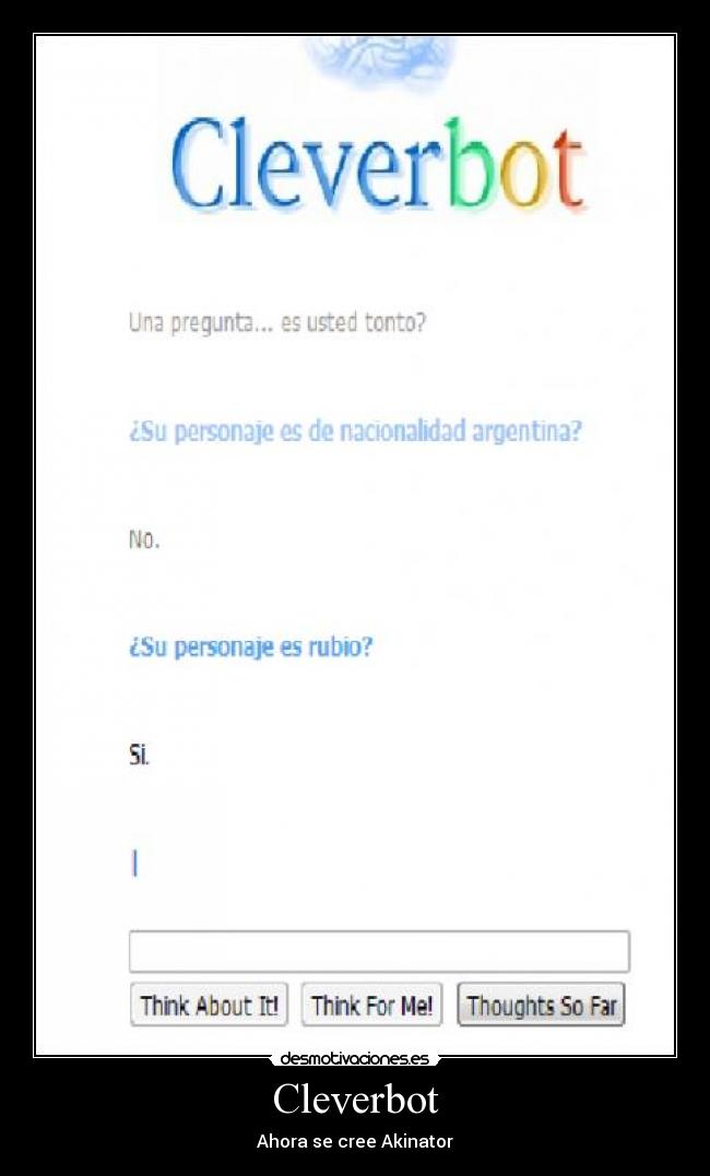 carteles cleverbot desmotivaciones