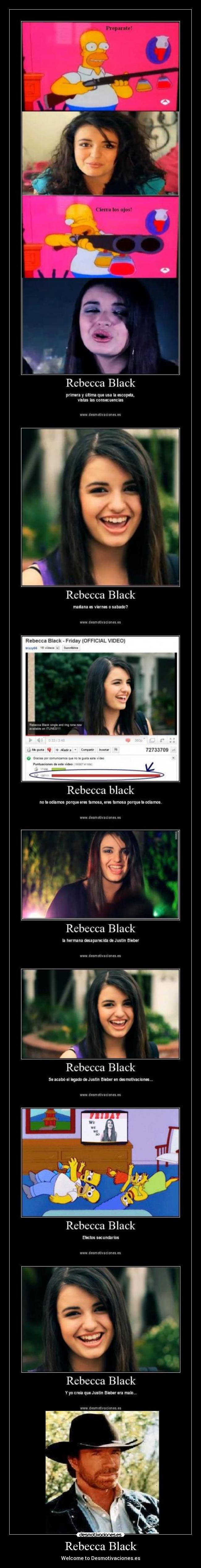 Rebecca Black - Welcome to Desmotivaciones.es