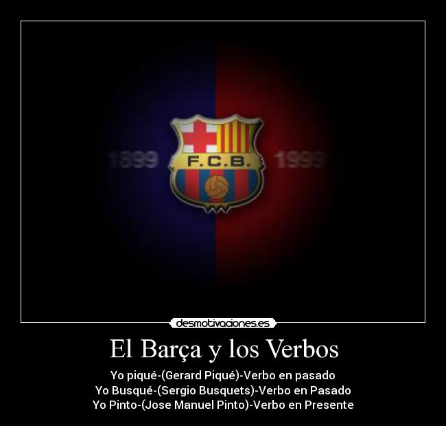 El Barça y los Verbos - 