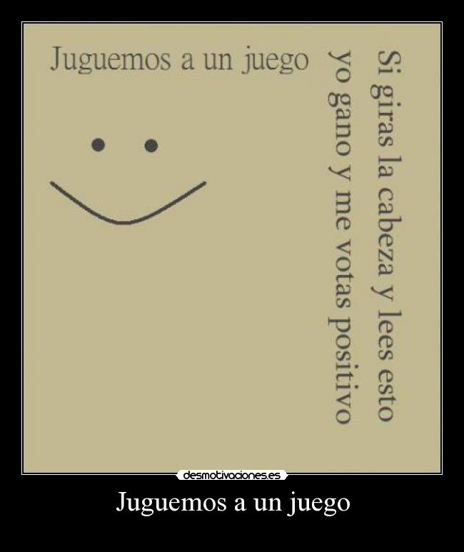 Juguemos a un juego - 