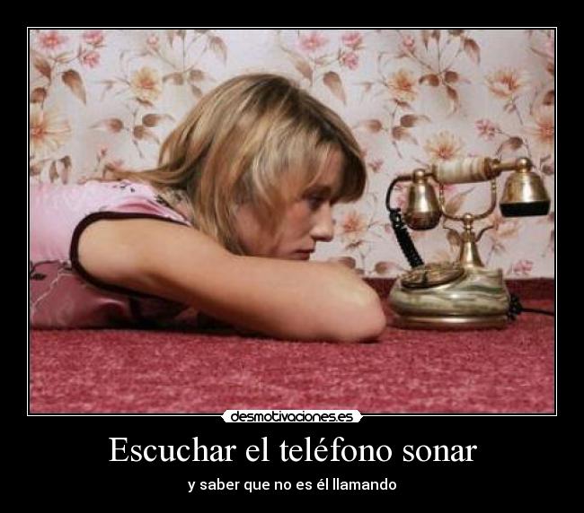 Escuchar el teléfono sonar -
