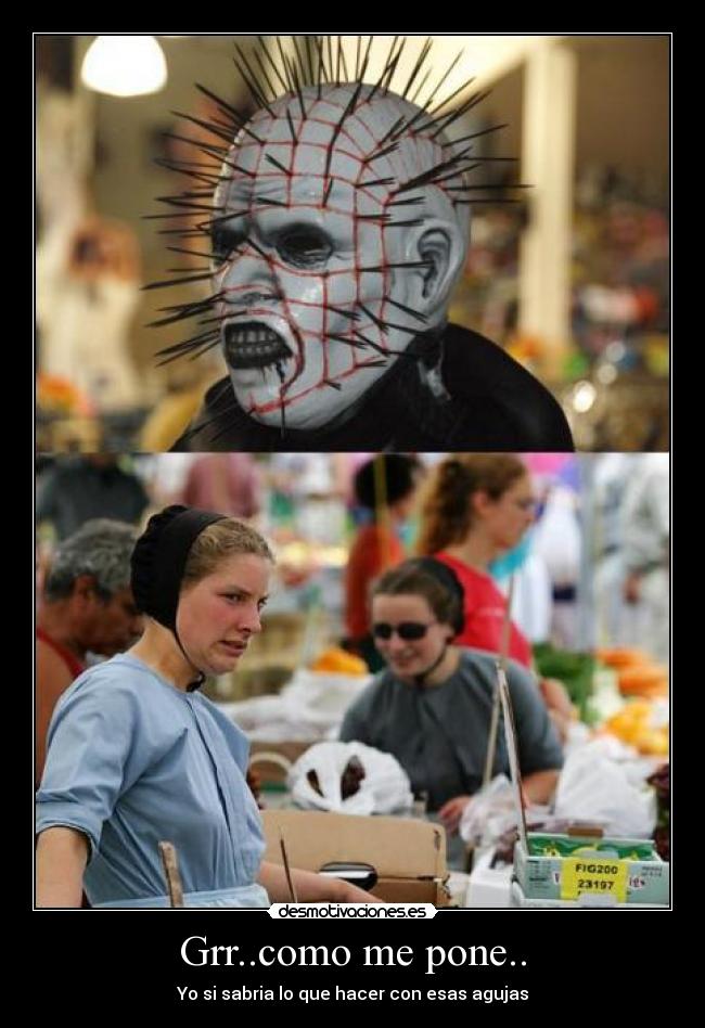 Grr..como me pone.. - Yo si sabria lo que hacer con esas agujas