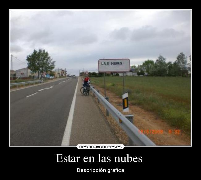 Estar en las nubes - Descripción grafica