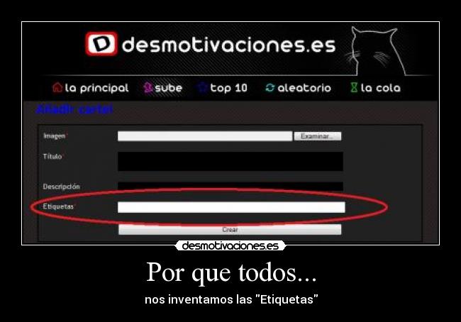 Por que todos... - nos inventamos las Etiquetas