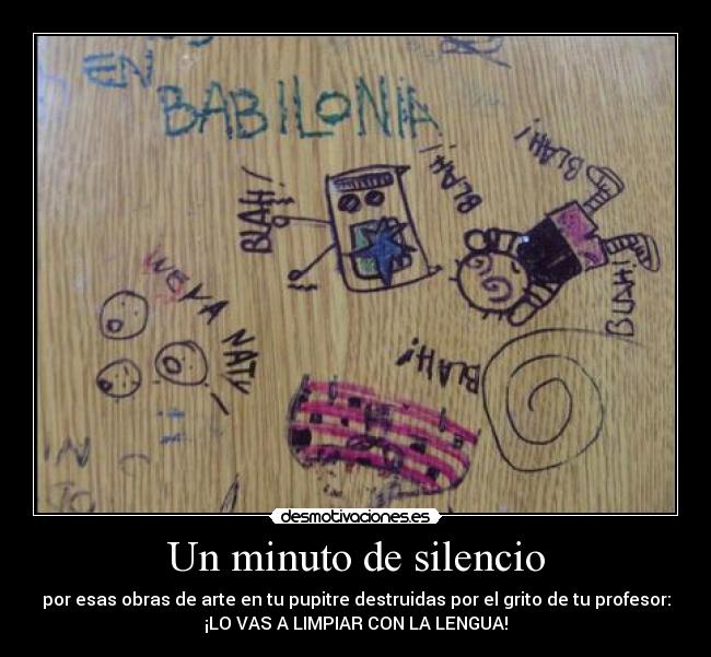 Un minuto de silencio -