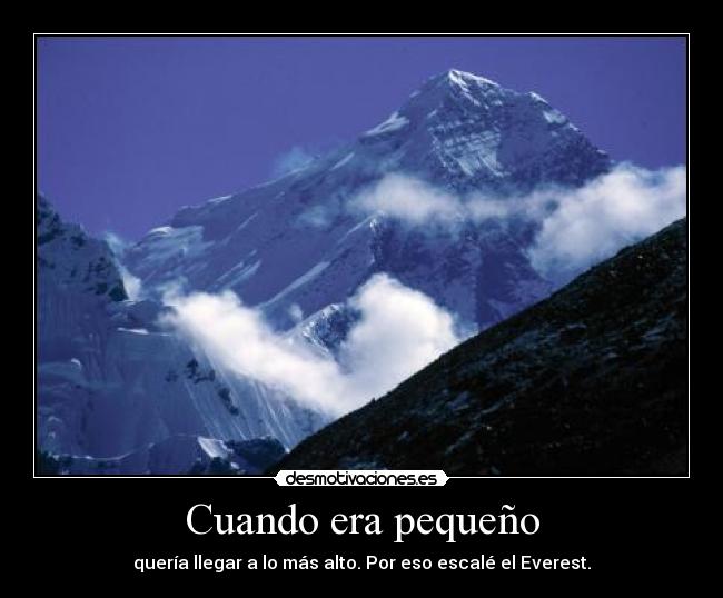 Cuando era pequeño -