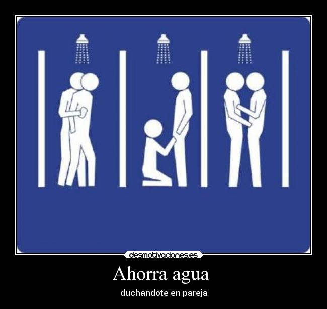 Ahorra agua - duchandote en pareja