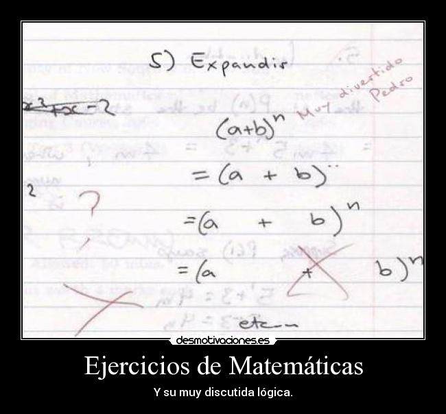 Ejercicios de Matemáticas -