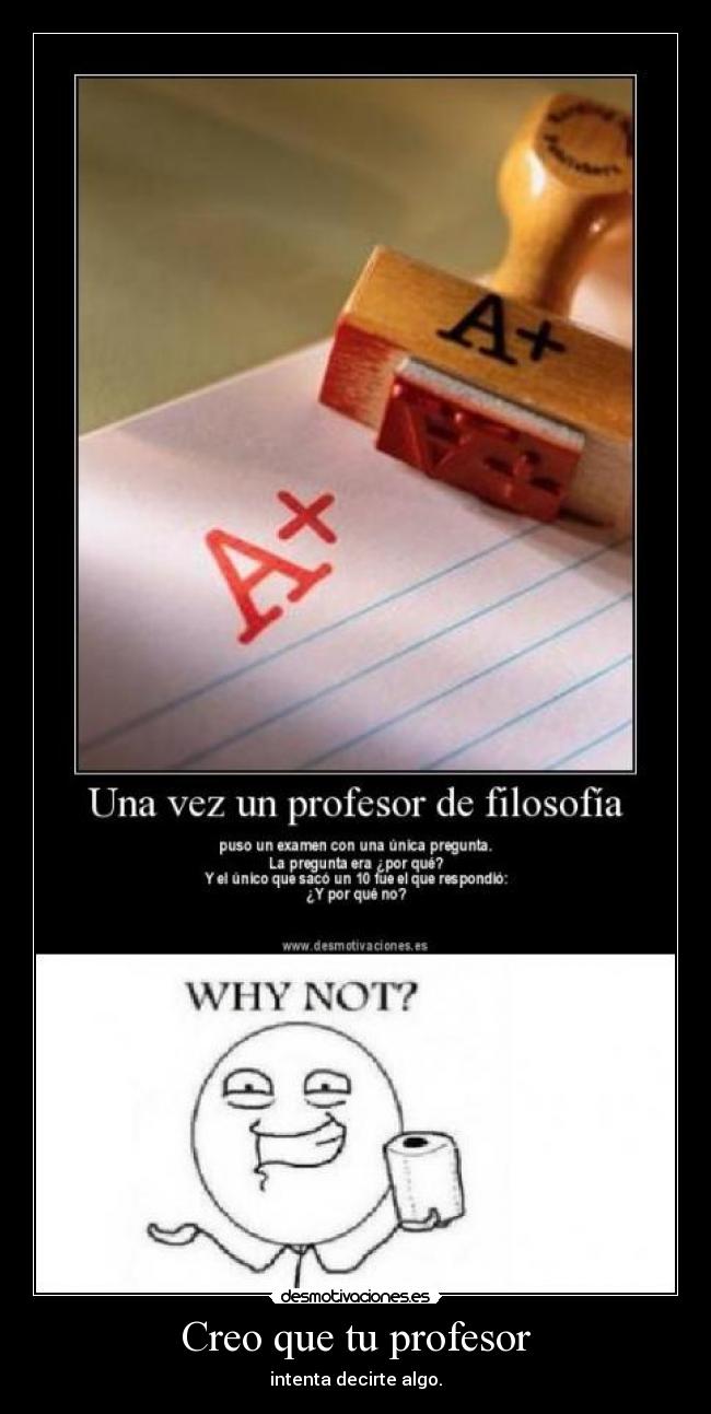 Creo que tu profesor - 
