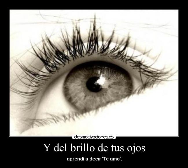 Y del brillo de tus ojos - 