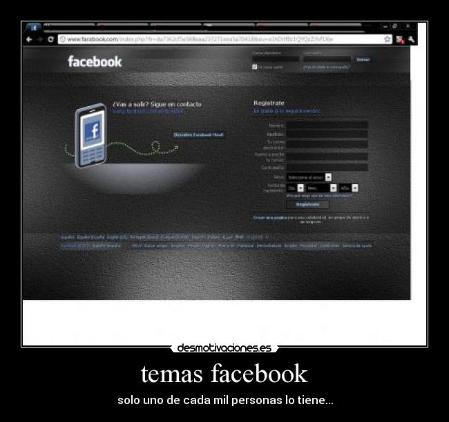 temas facebook - solo uno de cada mil personas lo tiene...