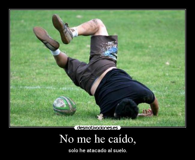 carteles caida faceplant atacar suelo desmotivaciones
