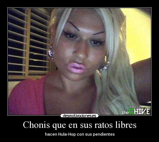 Chonis que en sus ratos libres -