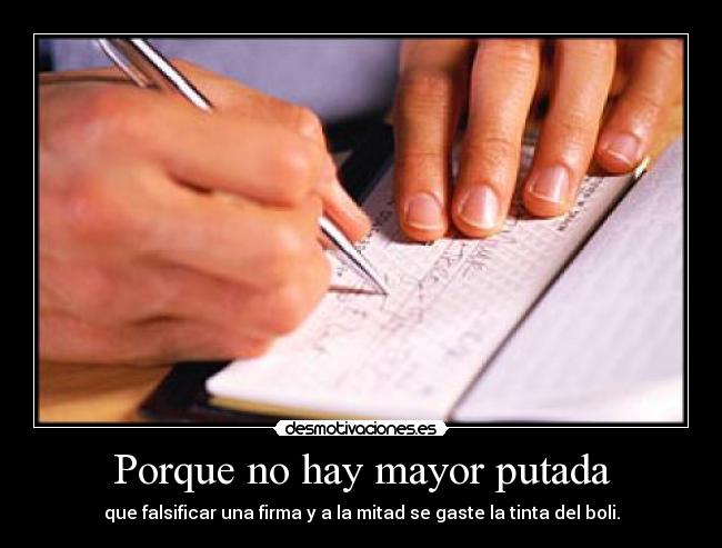 Porque no hay mayor putada - 