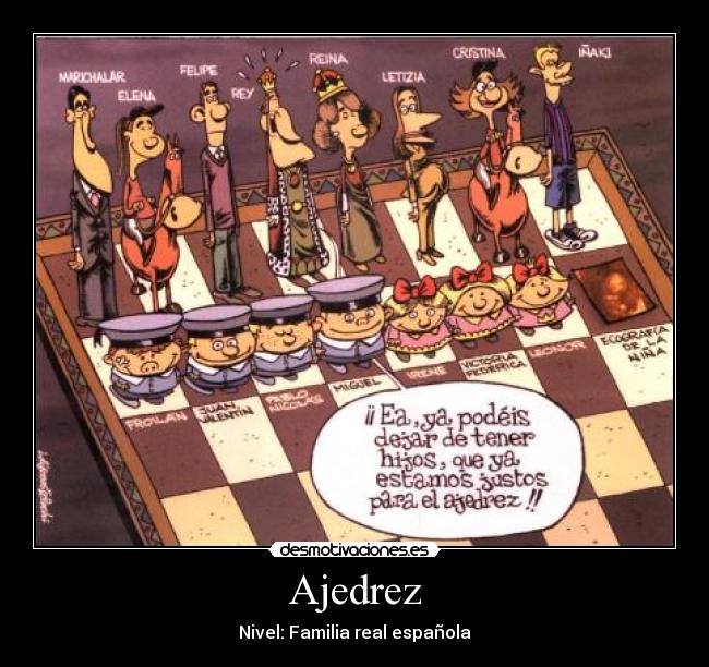 Ajedrez - Nivel: Familia real española