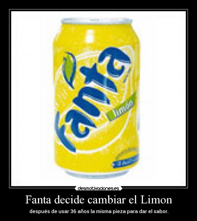 Fanta decide cambiar el Limon - 