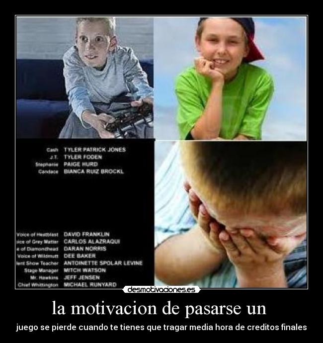 la motivacion de pasarse un  - 