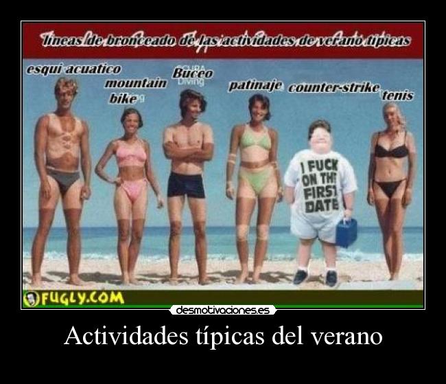 Actividades típicas del verano -