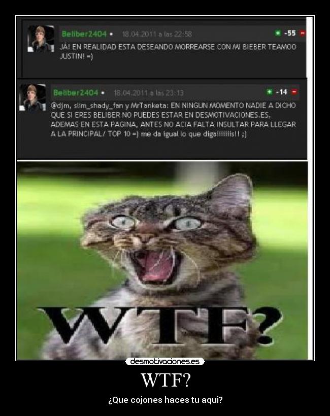 WTF? - ¿Que cojones haces tu aqui?