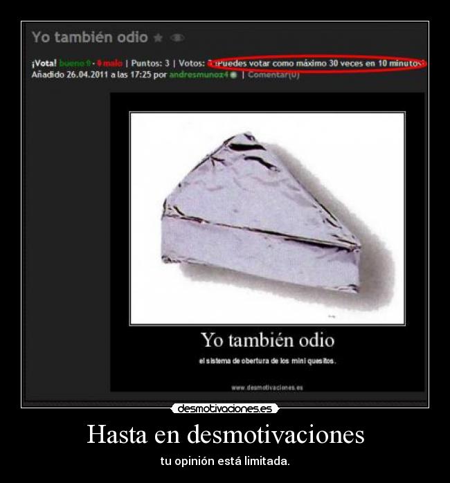 Hasta en desmotivaciones -