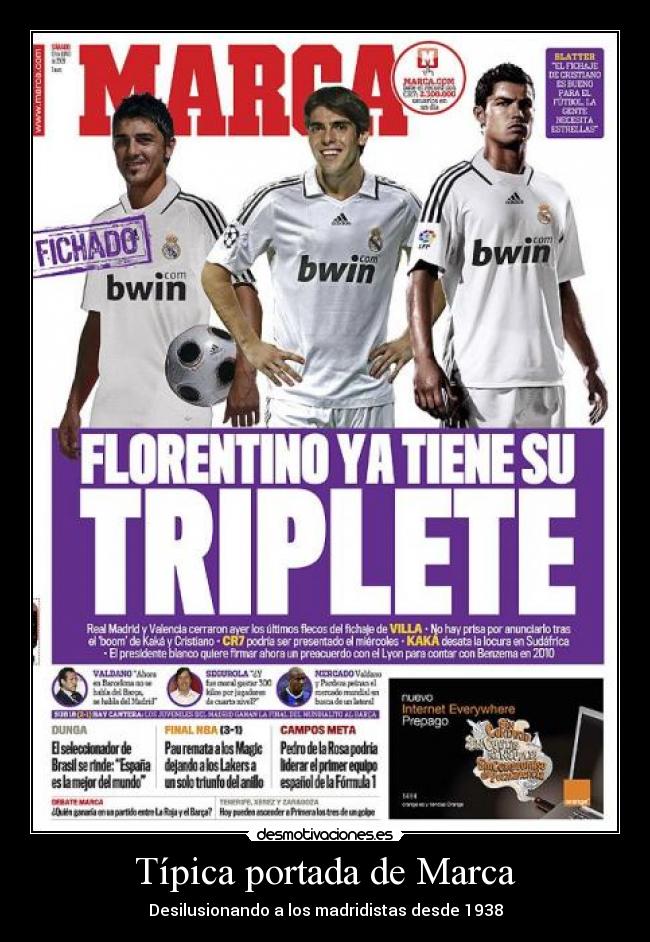 Típica portada de Marca - 