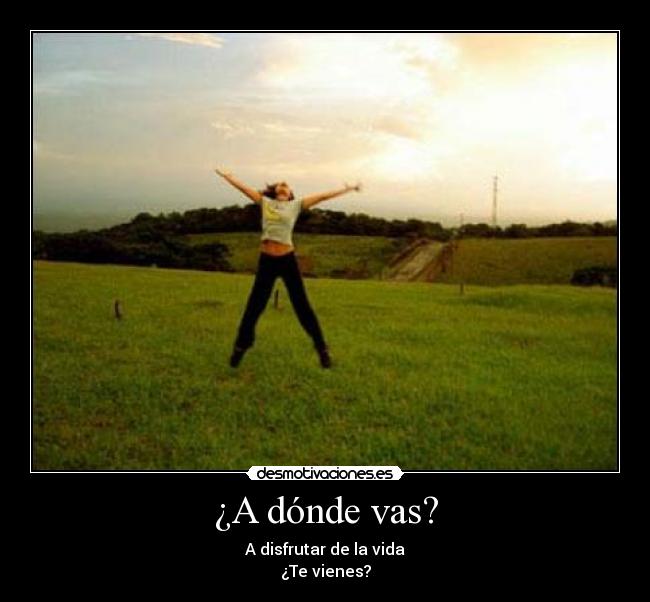 ¿A dónde vas? - 