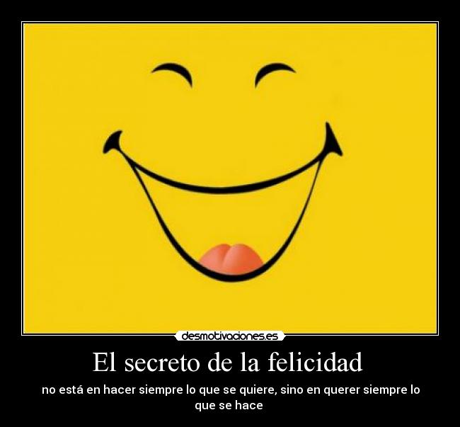 El secreto de la felicidad  - 
