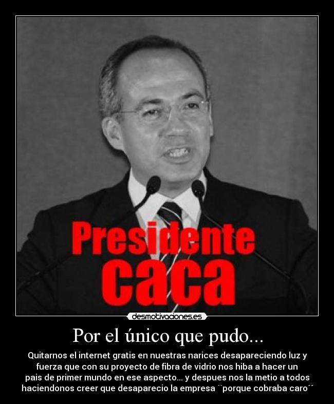 carteles presidente unico idiota mentiroso desmotivaciones