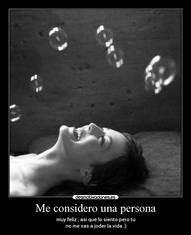 Me considero una persona -